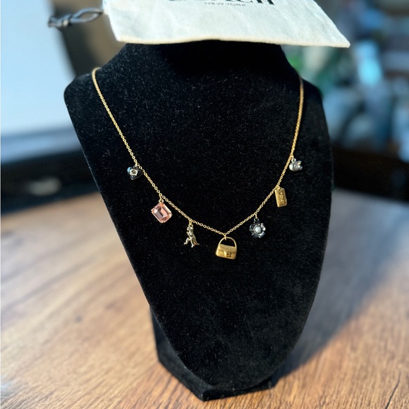 NEW‼️ COACH Mini tabby Handbag Charm Necklace - Picture 9 of 16